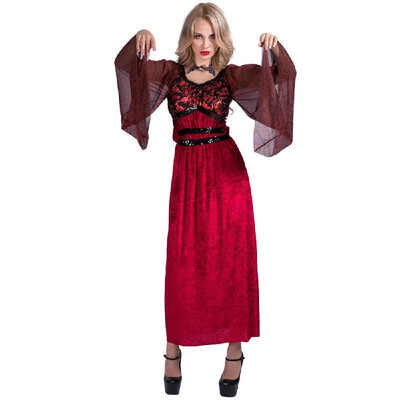 Lady Halloween Sexy Vampire Costume Fancy Dress Masquerade Cosplay Party Performance Clothes Props-- Size
Lady Halloween Sexy Vampire Costume Fancy Dress Masquerade Cosplay Party Performance Clothes Props-- Size