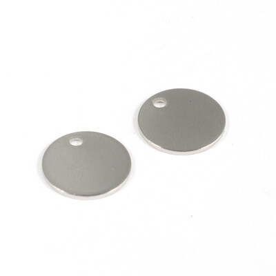 304 Stainless Steel Charms Flat Round Tag Charms Stainless Steel Color 12x1mm Hole 2mm
304 Stainless Steel Charms Flat Round Tag Charms Stainless Steel Color 12x1mm Hole 2mm