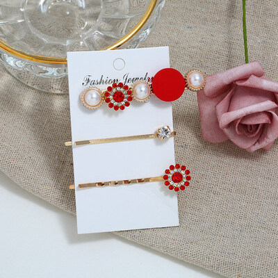 Pearl Hair Clip Headwear Korean Pearl Flower Word Hair Side Clip Three piece Sweet Hair Hairband Barrette Headdress Accessories
Pearl Hair Clip Headwear Korean Pearl Flower Word Hair Side Clip Three piece Sweet Hair Hairband Barrette Headdress Accessories