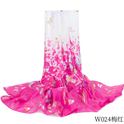 Womens seaside holiday sunscreen chiffon beach towel garden butterfly print silk scarf shawl wholesale W024
Womens seaside holiday sunscreen chiffon beach towel garden butterfly print silk scarf shawl wholesale W024