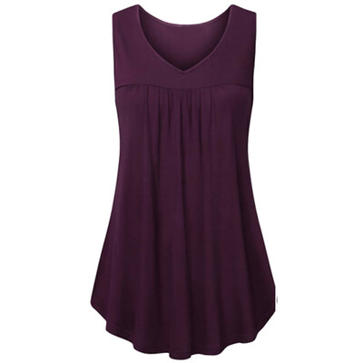 Starmoon Womens Summer Solid Sleeveless V Neck T Shirts Blouse Pleats Tunic Tank Tops
Starmoon Womens Summer Solid Sleeveless V Neck T Shirts Blouse Pleats Tunic Tank Tops
