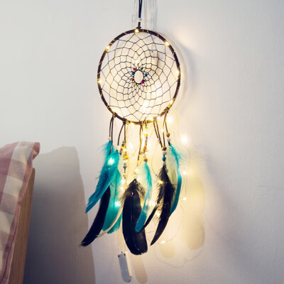 String Lights Dream Catcher Ornaments Innovative Gifts Wind Chimes Dreamcatcher Natural Feathers Wall Hanging Decoration
String Lights Dream Catcher Ornaments Innovative Gifts Wind Chimes Dreamcatcher Natural Feathers Wall Hanging Decoration