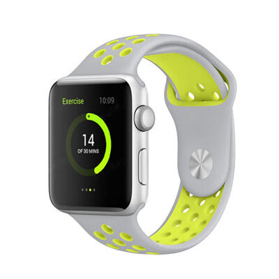 Two-Colored Silica Gel Lightweight Watch Band Sport Breathable Watch Strap For Apple Watch 432
Two-Colored Silica Gel Lightweight Watch Band Sport Breathable Watch Strap For Apple Watch 432