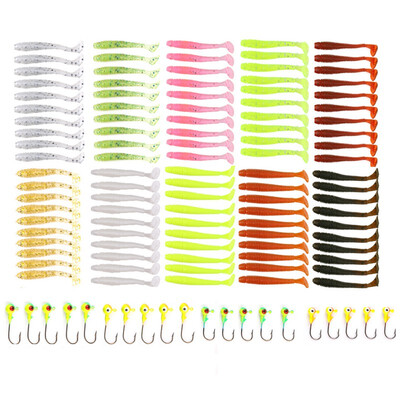 120pcsbox Artificial Bait Kit Reusable Plastic Carbon Steel Soft Lure Saltwater Freshwater Fishing Accessories
120pcsbox Artificial Bait Kit Reusable Plastic Carbon Steel Soft Lure Saltwater Freshwater Fishing Accessories