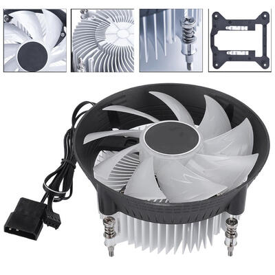 Greensen CPU Cooler Radiator RGB LED Halo 500-1800RPM Mute Cooling Fan for Intel AMD CPU Cooling Fan Cooling Fan
Greensen CPU Cooler Radiator RGB LED Halo 500-1800RPM Mute Cooling Fan for Intel AMD CPU Cooling Fan Cooling Fan