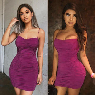 Women Summer Sleeveless Bodycon Party Evening Cocktail Clubwear Short Mini Dress
Women Summer Sleeveless Bodycon Party Evening Cocktail Clubwear Short Mini Dress