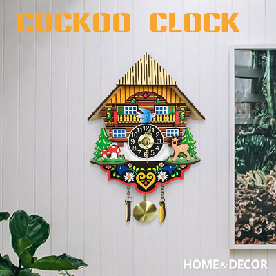 Wooden Cuckoo Wall Clock Swinging Pendulum Traditional Wood Hanging Crafts Decoration for Home Restaurant Living Room
Wooden Cuckoo Wall Clock Swinging Pendulum Traditional Wood Hanging Crafts Decoration for Home Restaurant Living Room