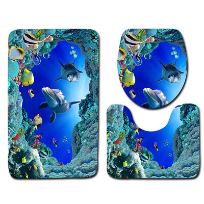 4pcsset Turtles Printed Pattern Bathroom Decoration Water-resistant Shower Curtain Pedestal Rug Lid Toilet Cover Mat Non-slip Bat
4pcsset Turtles Printed Pattern Bathroom Decoration Water-resistant Shower Curtain Pedestal Rug Lid Toilet Cover Mat Non-slip Bat