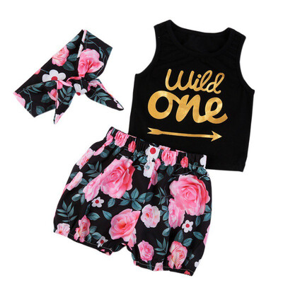 3PCS Summer Newborn Clothing Set Black Sleeveless Letter Tank tops Shorts Headband Kids Costume for 0-4T Baby
3PCS Summer Newborn Clothing Set Black Sleeveless Letter Tank tops Shorts Headband Kids Costume for 0-4T Baby