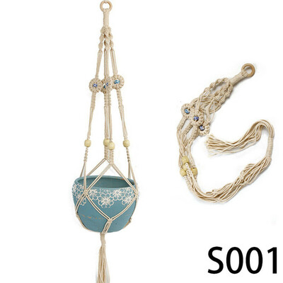 Cotton Rope Net Flower Plant Hanger Net Handmade Macrame Rope Plant Hanger Garden Flower Pot Holder Hanging Basket Decor
Cotton Rope Net Flower Plant Hanger Net Handmade Macrame Rope Plant Hanger Garden Flower Pot Holder Hanging Basket Decor