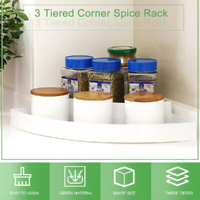 3 Tiered Corner Spice Rack Organizer Non-skid Corner Pantry Organizer&Storage for Kitchen Refrigerator Bathroom Craft Room
3 Tiered Corner Spice Rack Organizer Non-skid Corner Pantry Organizer&Storage for Kitchen Refrigerator Bathroom Craft Room