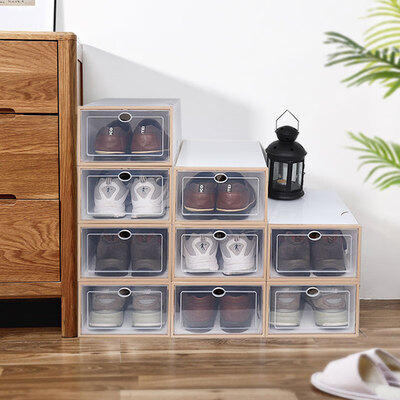 Transparent shoe box plastic shoe storage box thick clamshell dust-proof shoe cabinet storage cabinet finishing cabinet unise
Transparent shoe box plastic shoe storage box thick clamshell dust-proof shoe cabinet storage cabinet finishing cabinet unise