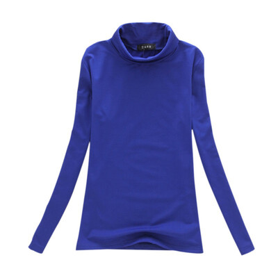 Multi-colors Autumn Winter Women Tops Long Sleeve Turtleneck Women T-shirt Solid Stretch Tops Women Silm Bottoming Shirt Tops W4
Multi-colors Autumn Winter Women Tops Long Sleeve Turtleneck Women T-shirt Solid Stretch Tops Women Silm Bottoming Shirt Tops W4