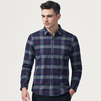 Seven wolves long-sleeved shirt men 2018 winter new fashion casual plaid long-sleeved shirt cotton thick new shirt mens 102 dark blue 16548AM
Seven wolves long-sleeved shirt men 2018 winter new fashion casual plaid long-sleeved shirt cotton thick new shirt mens 102 dark blue 16548AM