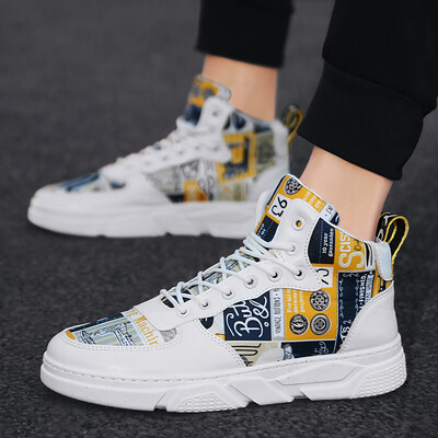 Mens shoes summer trend Joker high canvas shoes casual autumn Gao Bang graffiti tide shoes
Mens shoes summer trend Joker high canvas shoes casual autumn Gao Bang graffiti tide shoes