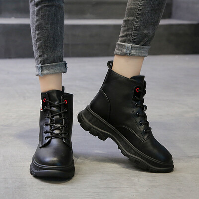 Flat shoes thick soles short boots high uppers lace-up womens shoes martin boots solid color short boots cool autumn&w
Flat shoes thick soles short boots high uppers lace-up womens shoes martin boots solid color short boots cool autumn&w
