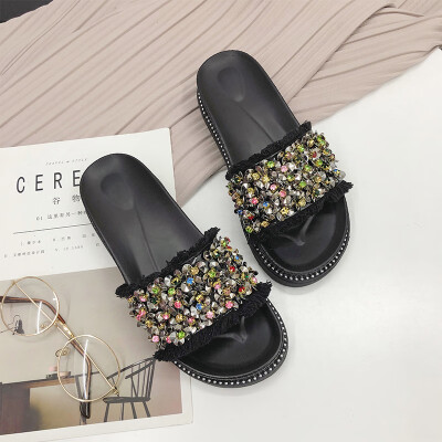 Summer slippers women wear fashion 2019 new style shiny original style 100 network celebrities thick bottom a word lazy people coo
Summer slippers women wear fashion 2019 new style shiny original style 100 network celebrities thick bottom a word lazy people coo
