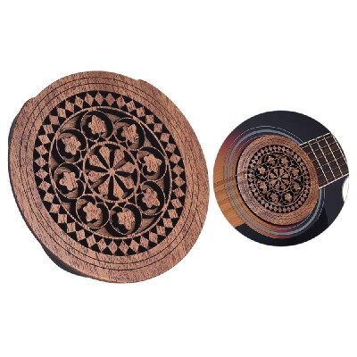 Guitar Wooden Soundhole Sound Hole Cover Block Feedback Buffer Mahogany Wood for EQ Acoustic Folk Guitars
Guitar Wooden Soundhole Sound Hole Cover Block Feedback Buffer Mahogany Wood for EQ Acoustic Folk Guitars