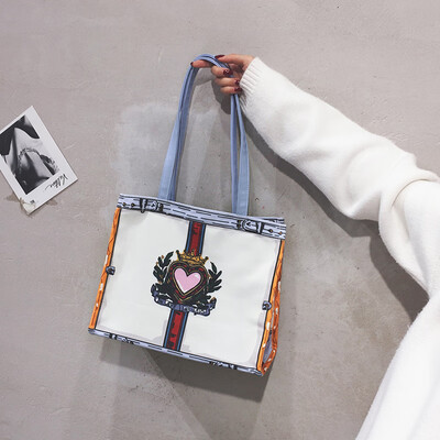 Tote bag female 2019 new Korean version of the wild large-capacity shoulder bag tide fashion printed canvas bag big bag
Tote bag female 2019 new Korean version of the wild large-capacity shoulder bag tide fashion printed canvas bag big bag