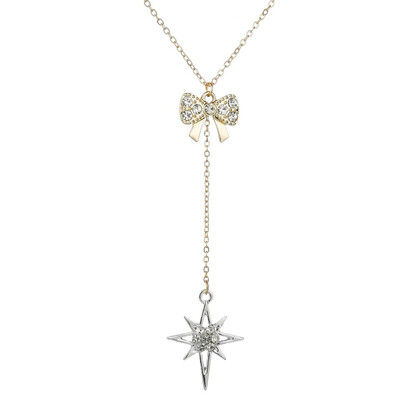 Popular Pendant Necklace For Women Gold Color Bowknot Silver Rhinestone Star Choker Handmade Jewelry Necklace Chain Felmale Gift
Popular Pendant Necklace For Women Gold Color Bowknot Silver Rhinestone Star Choker Handmade Jewelry Necklace Chain Felmale Gift