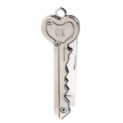 Outdoor Camping Cutter Portable Survival Pocket Opening Tactical Folding Blade Multifunctional Key Shaped Cutters Chain Ring Mini
Outdoor Camping Cutter Portable Survival Pocket Opening Tactical Folding Blade Multifunctional Key Shaped Cutters Chain Ring Mini