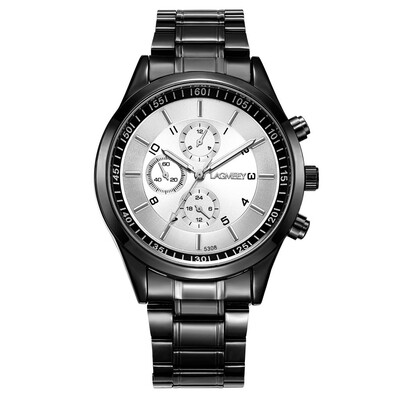 Gobestart Men Three Eyes Dial Watch Stainless Steel Belt Luminous Waterproof Quartz Watch
Gobestart Men Three Eyes Dial Watch Stainless Steel Belt Luminous Waterproof Quartz Watch