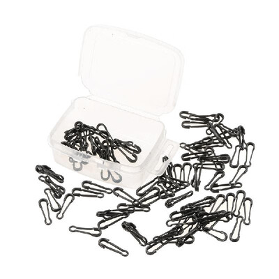 100pcs Fastlock Snap Fishing Safety Snaps Hooked Snap for Carp Rigs Hooks Carp Fishing Accessory Tackle
100pcs Fastlock Snap Fishing Safety Snaps Hooked Snap for Carp Rigs Hooks Carp Fishing Accessory Tackle