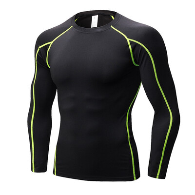 Mens tight fitness exercise running training T-shirt stretch dry long sleeve shirtDISHENG-059
Mens tight fitness exercise running training T-shirt stretch dry long sleeve shirtDISHENG-059