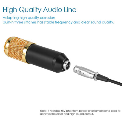BM800 Wired Condenser Microphone Studio Sound Professional Recording Device Live Broadcasting Mic with Sponge Protector 35mm Audi
BM800 Wired Condenser Microphone Studio Sound Professional Recording Device Live Broadcasting Mic with Sponge Protector 35mm Audi