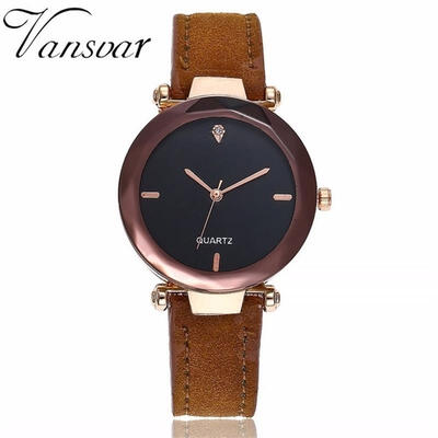 Vansvar Brand Women Watch Luxury Brand Casual Simple Quartz Clock For Women Leather Strap Wrist Watches
Vansvar Brand Women Watch Luxury Brand Casual Simple Quartz Clock For Women Leather Strap Wrist Watches