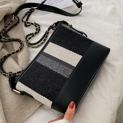 Women 2019 new wave Korean color bucket bag fashion Joker stripes shoulder slung bag
Women 2019 new wave Korean color bucket bag fashion Joker stripes shoulder slung bag