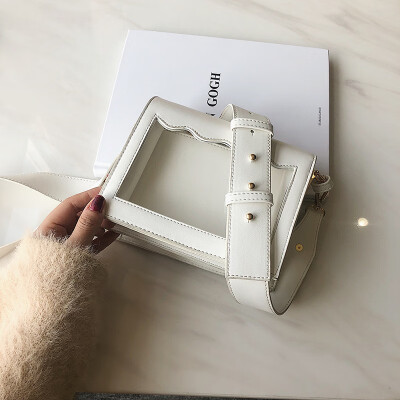 Qiao Bani 2019 new Korean chic fashion simple solid color transparent flip bag trend single shoulder diagonal handbag
Qiao Bani 2019 new Korean chic fashion simple solid color transparent flip bag trend single shoulder diagonal handbag