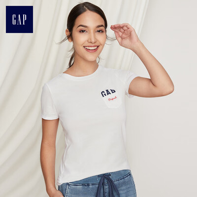 GAP flagship store womens summer short-sleeved T-shirt bottoming shirt 2018 new ladies round neck inside logo shirt 452746 navy blue 17096A
GAP flagship store womens summer short-sleeved T-shirt bottoming shirt 2018 new ladies round neck inside logo shirt 452746 navy blue 17096A