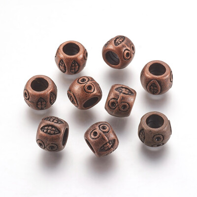 Large Hole Beads Tibetan Style Alloy European Beads Lead Free & Cadmium Free & Nickel Free Red Copper Round 10mm in diameter
Large Hole Beads Tibetan Style Alloy European Beads Lead Free & Cadmium Free & Nickel Free Red Copper Round 10mm in diameter