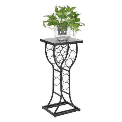 Modern Circles Design Black Metal Wine Rack 11 Bottle Holder with Marble Finish Top Wine Storage Organizer Display Rack Table
Modern Circles Design Black Metal Wine Rack 11 Bottle Holder with Marble Finish Top Wine Storage Organizer Display Rack Table