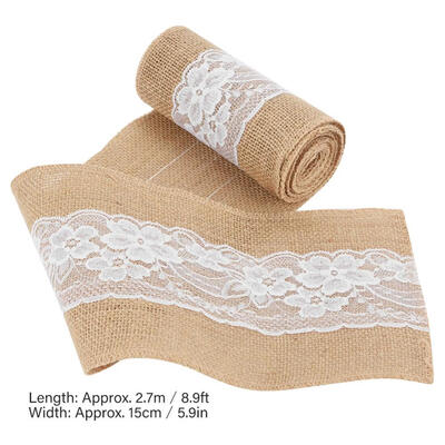 Greensen Hessian RibbonBurlap RibbonDIY Lace Burlap Ribbon Hessian Jute Belt Strap Wedding Cloth Decoration 27m
Greensen Hessian RibbonBurlap RibbonDIY Lace Burlap Ribbon Hessian Jute Belt Strap Wedding Cloth Decoration 27m