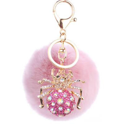 Keychain alloy studded spider hanging bag mobile phone accessories cute animal rex rabbit hair car pendant
Keychain alloy studded spider hanging bag mobile phone accessories cute animal rex rabbit hair car pendant