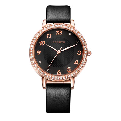 REBIRTH Li Pofu high quality movement large dial quartz waterproof belt watch female strap with diamond
REBIRTH Li Pofu high quality movement large dial quartz waterproof belt watch female strap with diamond