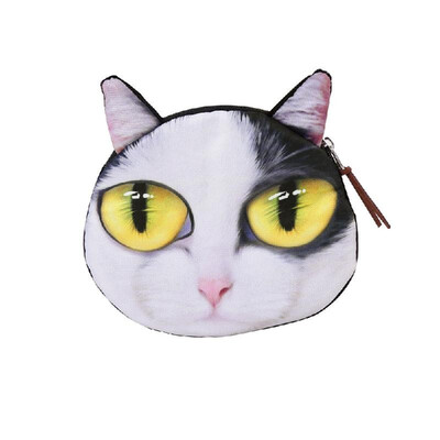 Cute Fashion Women Coin Purse Cat Animal Head Print Zipper Closure Mini Wallet Small Clutch Bag
Cute Fashion Women Coin Purse Cat Animal Head Print Zipper Closure Mini Wallet Small Clutch Bag