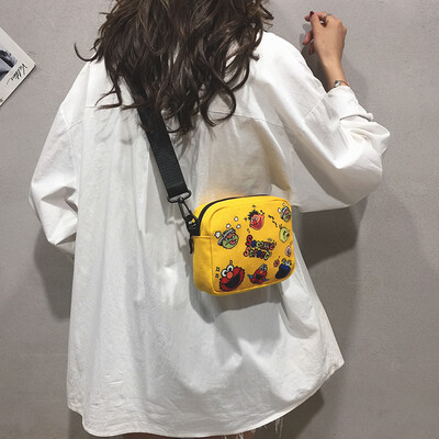 Cartoon Sesame Street Crossbody Female 2019 New Wave Wild Cute Small Bag Japanese Harajuku Student Canvas Bag
Cartoon Sesame Street Crossbody Female 2019 New Wave Wild Cute Small Bag Japanese Harajuku Student Canvas Bag