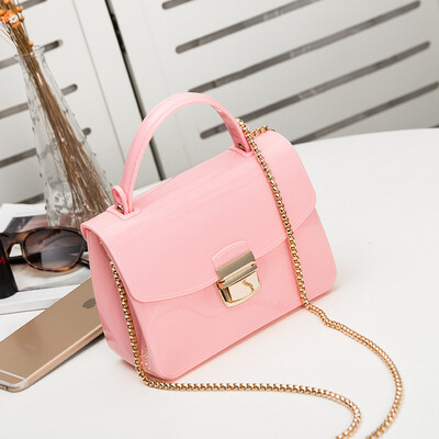 Jelly bag 2019 explosion trend trend wild lock solid color handbag wholesale fashion art candy color handbag
Jelly bag 2019 explosion trend trend wild lock solid color handbag wholesale fashion art candy color handbag