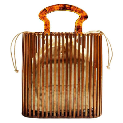 2019 Hollow Bamboo Handbag Hand-Woven Bucket Drawstring Bag Fashion Summer Beach Bag Women Clutch Bohemian Bag
2019 Hollow Bamboo Handbag Hand-Woven Bucket Drawstring Bag Fashion Summer Beach Bag Women Clutch Bohemian Bag