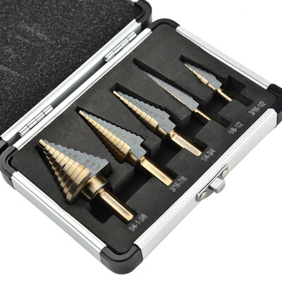 〖Follure〗5PcsSet Step Cone Drill Bits Steel Titanium Hole Cutter High Speed Drilling Tools
〖Follure〗5PcsSet Step Cone Drill Bits Steel Titanium Hole Cutter High Speed Drilling Tools