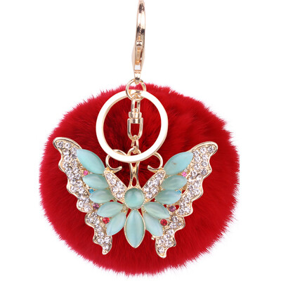 Soft 8CM Rex Rabbit Hair Ball Butterfly Alloy Keychain Couple Mobile Phone Bag Hanging
Soft 8CM Rex Rabbit Hair Ball Butterfly Alloy Keychain Couple Mobile Phone Bag Hanging