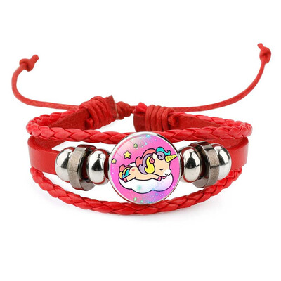Cartoon Cute Children Unicorn Time Gemstone Bracelet Hand-Woven Rope Leather Bracelet
Cartoon Cute Children Unicorn Time Gemstone Bracelet Hand-Woven Rope Leather Bracelet