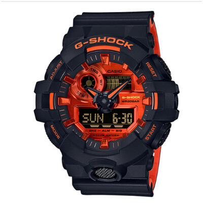 Casio G-Shock GA-700BR-1A Digital Watch With Resin Band For Men - Black Orange
Casio G-Shock GA-700BR-1A Digital Watch With Resin Band For Men - Black Orange
