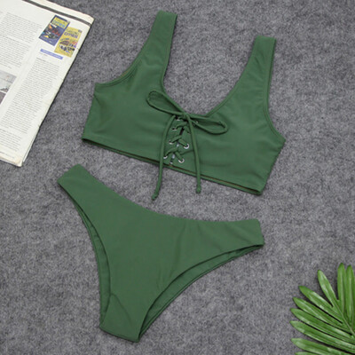 Saidsome Womens Two Piece Solid Baddage Sexy Split Swimsuit Bikini Swimsuit Beachwear
Saidsome Womens Two Piece Solid Baddage Sexy Split Swimsuit Bikini Swimsuit Beachwear