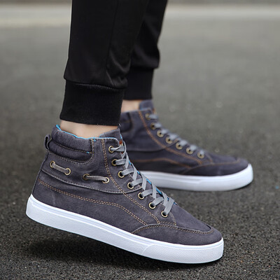 Denim canvas shoes male Korean version of the wild breathable casual shoes students high-top shoes tide mens shoes 2019 summer
Denim canvas shoes male Korean version of the wild breathable casual shoes students high-top shoes tide mens shoes 2019 summer