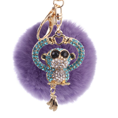 Hair Ball Keychain Creative Diamond Love Heart Monkey Rex Rabbit Hair Ball Female Bag Pendant Pendant
Hair Ball Keychain Creative Diamond Love Heart Monkey Rex Rabbit Hair Ball Female Bag Pendant Pendant