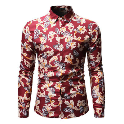 Tailored Mens Fashion Hawaiian Style Leisure Printing Long-sleeved Shirt Tops Blouse
Tailored Mens Fashion Hawaiian Style Leisure Printing Long-sleeved Shirt Tops Blouse